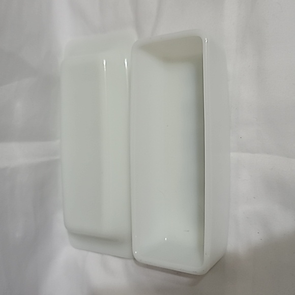 Vintage Pyrex Old Town Blue Onion Glass Covered Butter Dish Kitchen - Picture 4 of 6